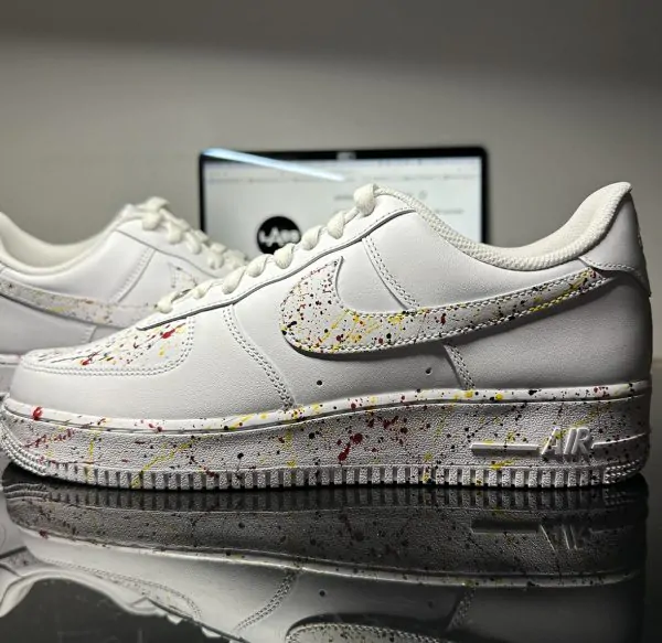 custom af1 splash 1 drip éclaboussures