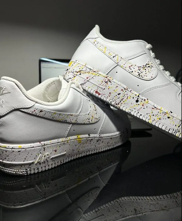 custom af1 splash 1 drip éclaboussures