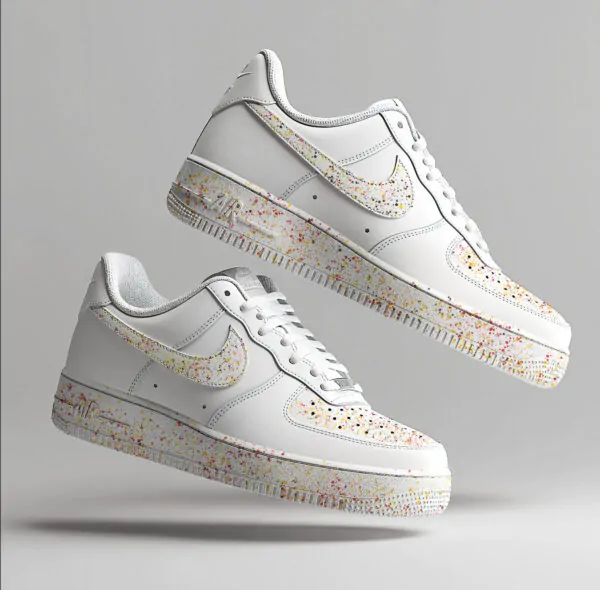 custom af1 splash 1 drip éclaboussures