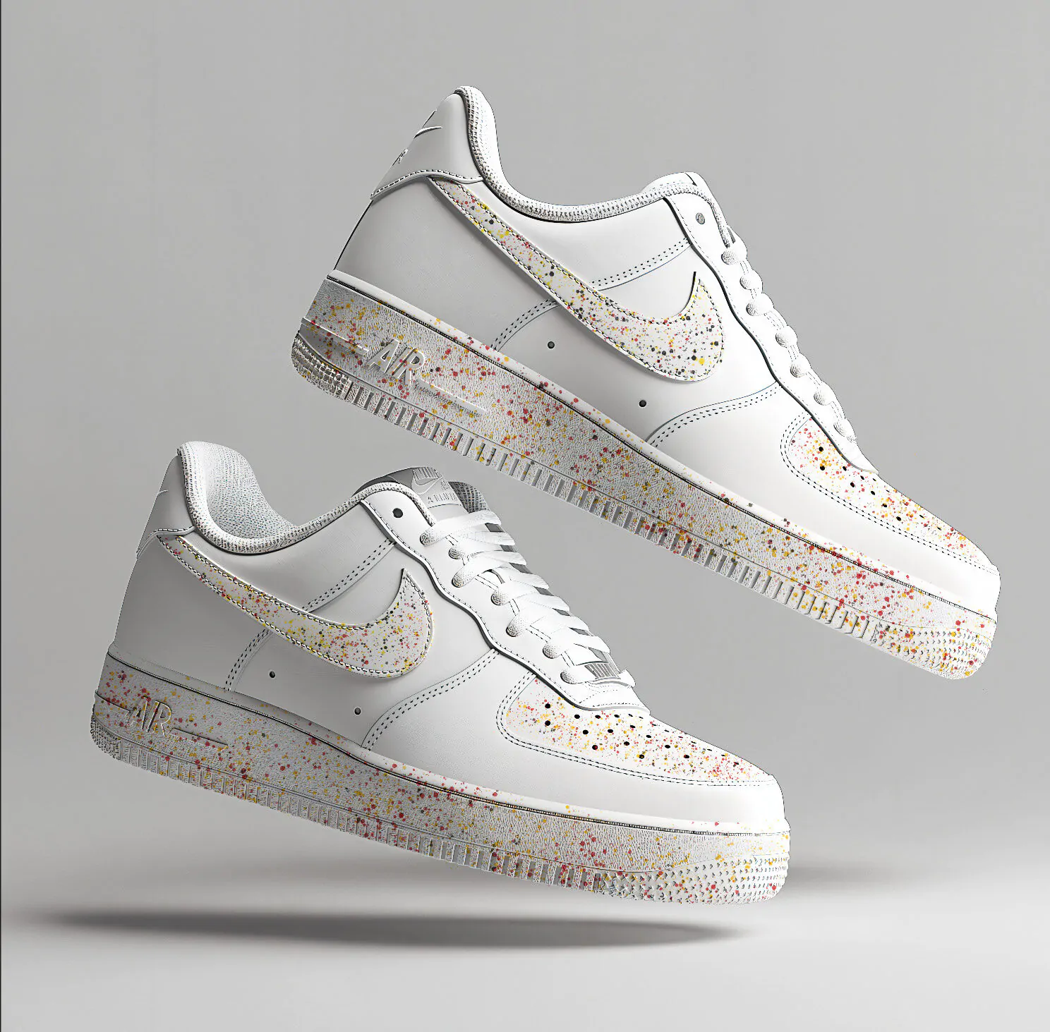custom af1 splash 1 drip éclaboussures