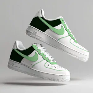 AF1 Custom back and swoosh green pastel et vertAF1 Custom back and swoosh green pastel et vert