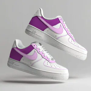 AF1 Custom back and swoosh pink pastel et rose