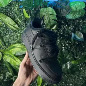 AF1 Black Ropes Laces V2