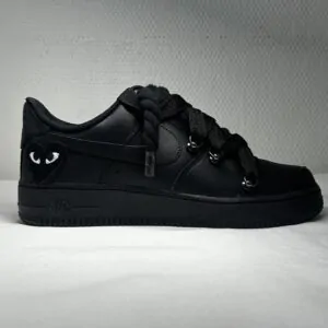 AF1 CUSTOM ROPES LACES BLACK CDG
